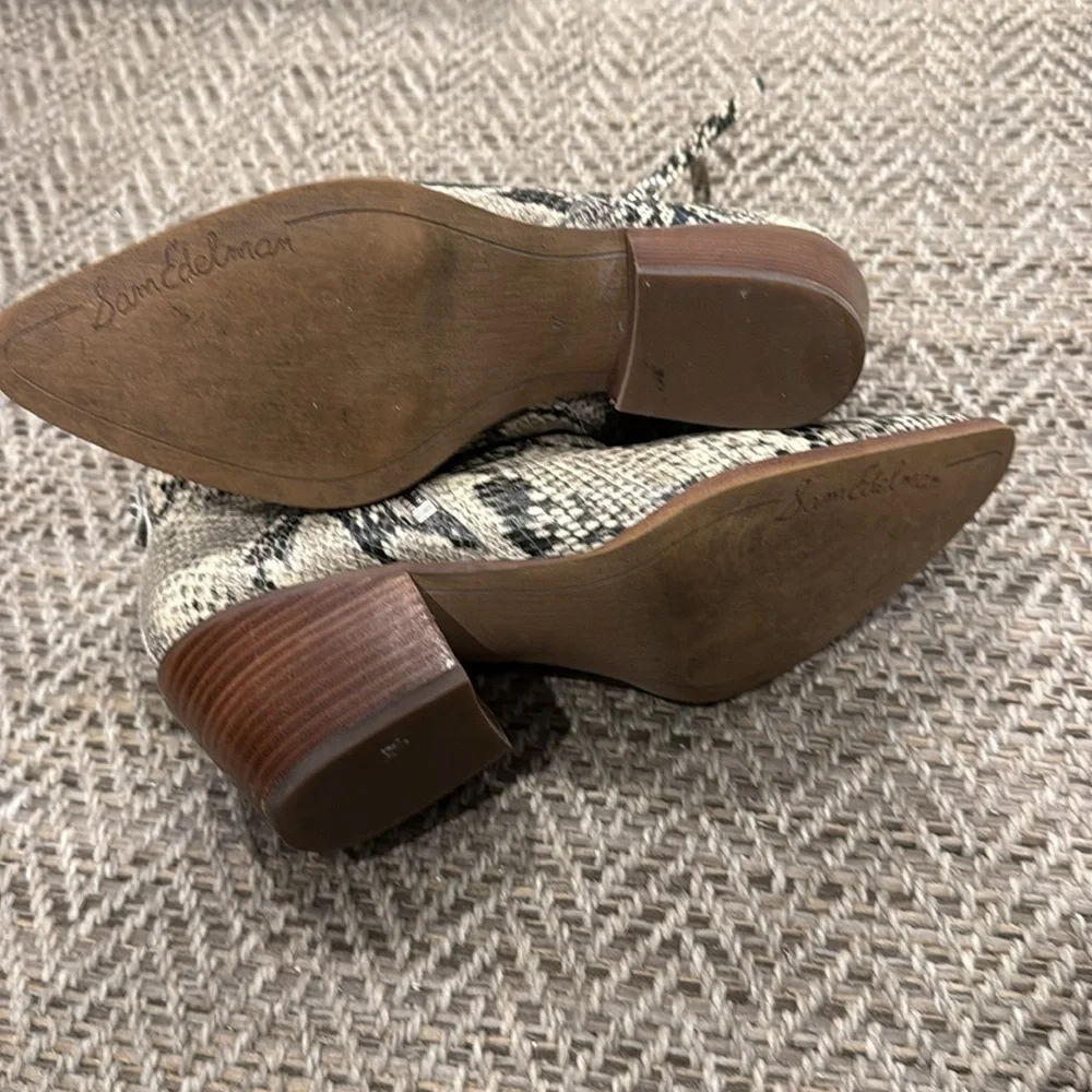 Sam Edelman Walden Snake-print bootie - 7 - Picture 3 of 4